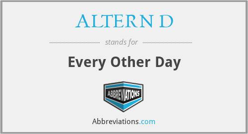 ALTERN D - Every Other Day